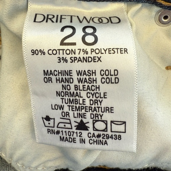 Driftwood Wyatt Flare Jeans Size 28 - Picture 4 of 9